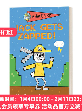 英文原版 A Jack Book 08 Jack Gets Zapped! 兔子杰克之书系列8 杰克被电击了! 儿童精装章节桥梁书故事绘本 幽默笑话 英文版