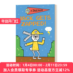 英文原版 A Jack Book 08 Jack Gets Zapped! 兔子杰克之书系列8 杰克被电击了! 儿童精装章节桥梁书故事绘本 幽默笑话 英文版