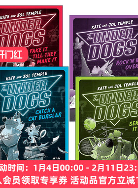 英文原版 The Underdogs 狗狗侦探系列4册 儿童侦探推理章节桥梁故事书 Shiloh Gordon 英文版 进口英语原版书籍