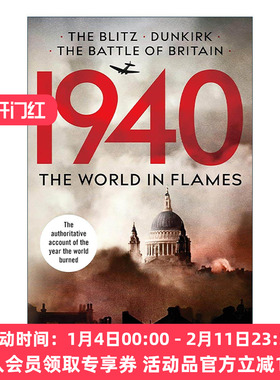 英文原版 1940 The World In Flames 一九四零 战火纷飞的世界 历史读物 Richard Collier 英文版 进口英语原版书籍