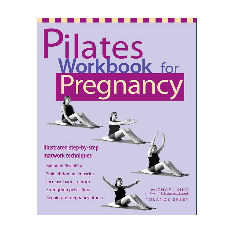 英文原版 Pilates Workbook for Pregnancy 孕期普拉提练习册 英文版 进口英语原版书籍
