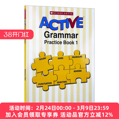 英文原版 Active Grammar Practice Book 1 学乐活跃 英语语法练习册1 英文版 进口英语原版书籍