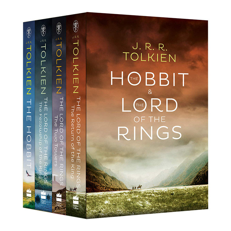 霍比特人指环王魔戒4册盒装 英文原版小说 The Hobbit and The Lord of the Rings 托尔金 J R R Tolkien 中土世界 英文版英语书籍