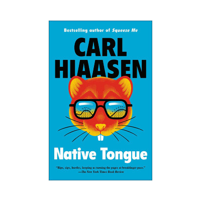 英文原版 Native Tongue 母语 猫头鹰的叫声作者 纽伯瑞奖得主Carl Hiaasen 英文版 进口英语原版书籍