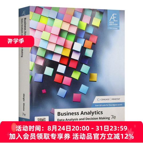 商业分析 数据分析和商业决策 英文原版 Business Analytics Data Analysis and Decision Making 第7版 英文版进口原版英语书籍
