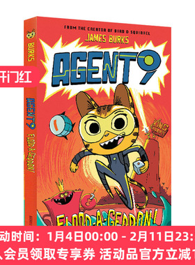 英文原版 Agent 9 Book 1 Flood-a-Geddon! 9号间谍系列1 全彩漫画绘本 搞笑趣味图像式故事小说书 英文版 进口英语原版书籍