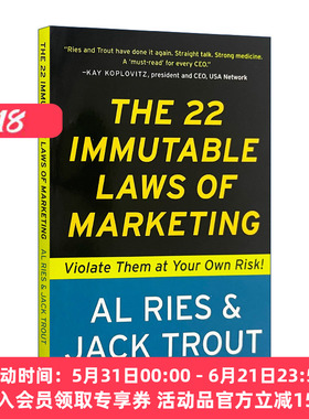 英文原版 The 22 Immutable Laws of Marketing 22条商规 定位之父Al Ries艾里斯 英文版 进口英语原版书籍