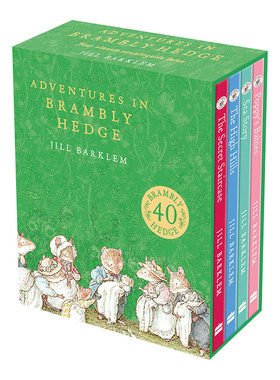 Adventures in Brambly Hedge 野蔷薇村的冒险故事4册套装 英文原版绘本 限量40周年纪念版 野蔷薇村的故事 儿童英语绘本亲子阅读