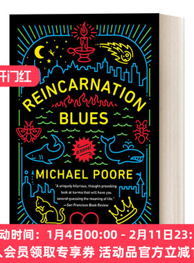 转世蓝调 英文原版 Reincarnation Blues 当代奇幻浪漫小说 Michael Poore 英文版 进口英语原版书籍