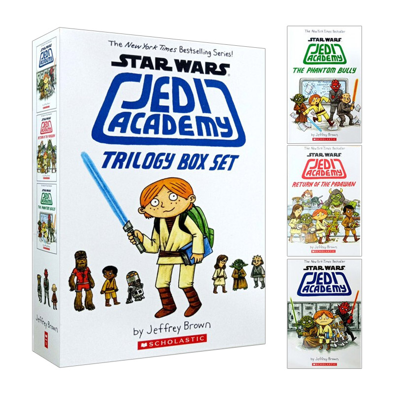 英文原版 Star Wars Jedi Academy Trilogy Box Set 1-3 星球大战 绝地学院套装1-3 冒险章节桥梁故事书 英文版 进口英语原版书籍