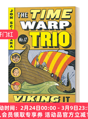 英文原版 Viking It and Liking It Time Warp Trio 12 时间错位三重奏系列12 儿童奇幻时间旅行冒险章节小说 英语阅读提升 英文版