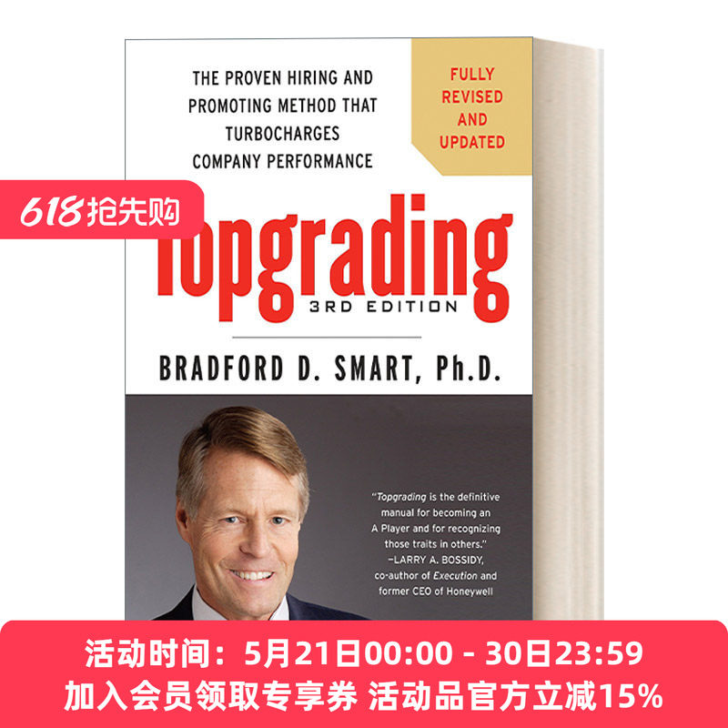 英文原版 Topgrading  3rd Edition 顶级评级法速查手册，第三版 如何招聘、培训及留住A类员工 人才管理 英文版 进口英语原版书籍