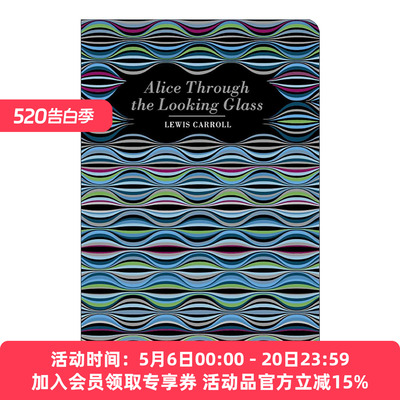 英文原版 Alice Through the Looking Glass 爱丽丝梦游仙境 镜中奇遇记 浮雕封面高颜值装帧设计 精装 英文版 进口英语原版书籍