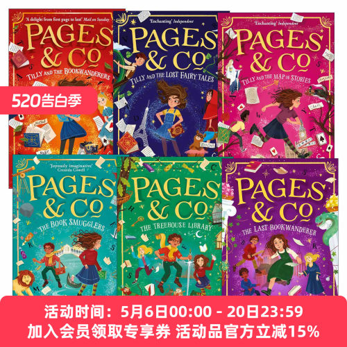 英文原版 Pages & Co. TILLY AND THE LOST FAIRYTALES 穿梭童话集系列6册 儿童小说 英文版 进口英语原版书籍