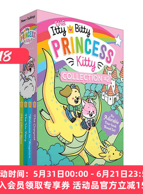 英文原版 The Itty Bitty Princess Kitty Collection 2 小猫公主系列5-8盒装 贝蒂和凯蒂 英文版 进口英语原版书籍