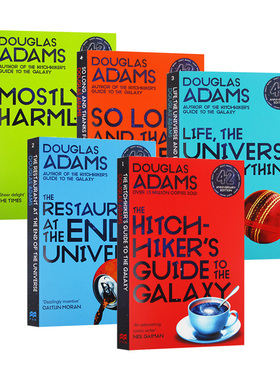 华研原版 银河系漫游五部曲 英文原版 The Hitchhiker's Guide to the Galaxy 银河系漫游指南42周年纪念版科幻小说道格拉斯亚当斯