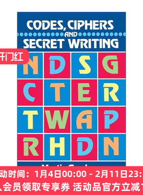 英文原版 Codes Ciphers and Secret Writing 趣味密码术与密写术 马丁·加德纳 英文版 进口英语原版书籍