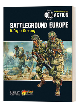 英文原版 桌面战争兵棋 欧洲战场 Bolt Action Battleground Europe 英文版 进口英语原版书籍