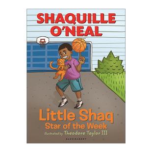 小鲨鱼3 Little the 英文原版 儿童插画故事书 进口英语原版 Star 英文版 Shaq 书籍 前NBA球星大鲨鱼奥尼尔 Week