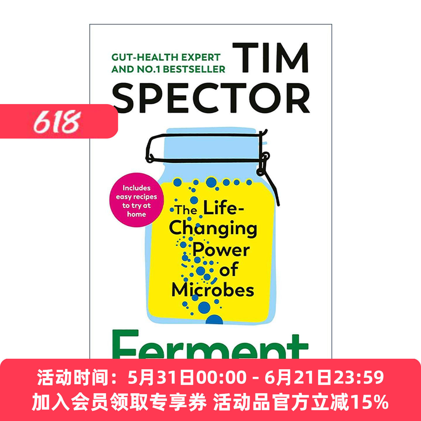 英文原版 Ferment 发酵 健康与饮食指南 Tim Spector 英文版 进口英语原版书籍