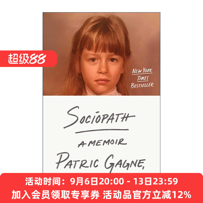英文原版 Sociopath 反社会的人 回忆录 精装 人格分裂 英文版 进口英语原版书籍