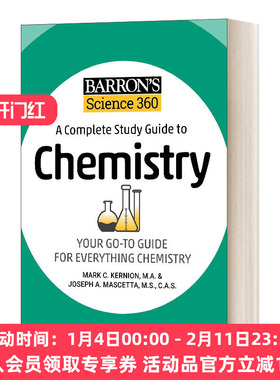 英文原版 Barron's Science 360 巴朗美国中学化学完全学习指南 含在线练习 英文版 进口英语原版书籍