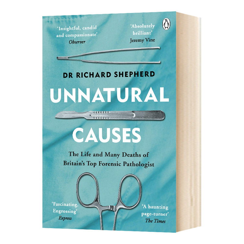 华研原版 非自然死亡 英文原版 Unnatural Causes 非自然原因 外科医生真实案件 Dr Richard Shepherd 英文版进口原版英语书籍