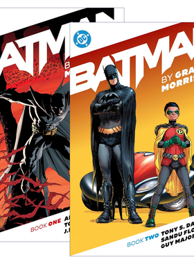 英文原版 Batman by Grant Morrison Book 蝙蝠侠1-2册 格兰特·莫里森 DC漫画 英文版 进口英语原版书籍