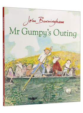 英文原版 Mr Gumpy's Outing 和甘伯伯去游河 约翰·伯宁罕绘本 凯特·格林纳威奖 英文版 进口英语原版书籍