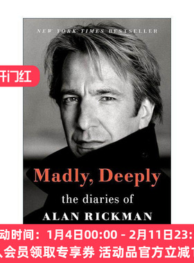 英文原版 Madly Deeply 艾伦瑞克曼日记 斯内普教授 哈利波特 英文版 进口英语原版书籍