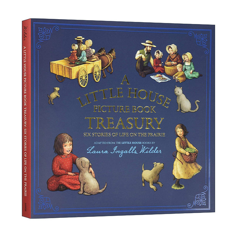 英文原版 A Little House Picture Book Treasury 小木屋 精装绘本故事集 草原生活的6个故事合集 英文版 进口英语原版书籍
