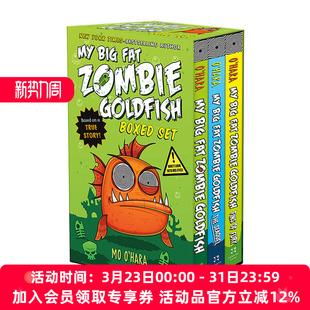 Set Goldfish 英文原版 大胖丧尸金鱼系列3册盒装 进口英语原版 Fat 英文版 Big 书籍 Zombie 小学英文课外读物 Boxed