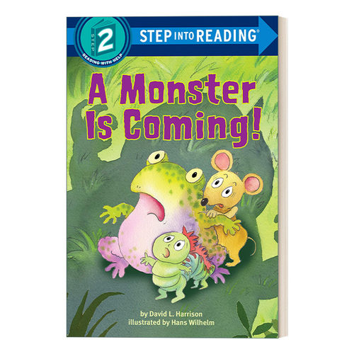 怪兽来了 英文原版 Step into Reading 2 - A Monster is Coming! 兰登分级阅读2 英文版 进口英语原版书籍