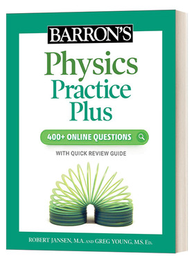 英文原版Barron's Physics Practice Plus 400+ Online Questions and Quick Study Review 巴朗物理练习册含400+在线测试 英文版