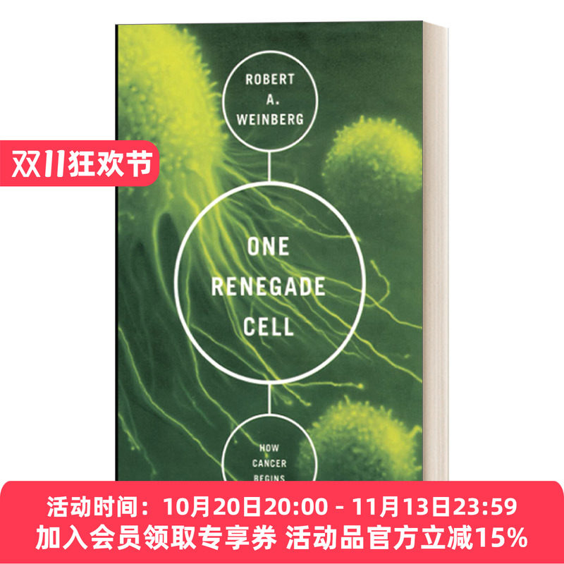 细胞反叛 英文原版 One Renegade Cell 癌症的起源 科学大师佳作系列 英文版 进口英语原版书籍