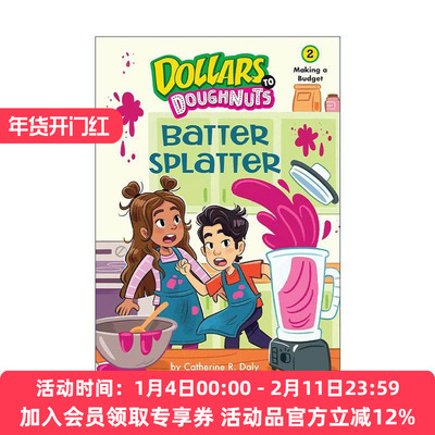 英文原版 Dollars to Doughnuts 02 Batter Splatter Making a Budget 十拿九稳系列2 面糊飞溅 做预算 英文版 进口英语原版书籍