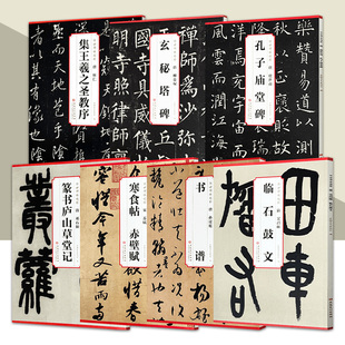 传世碑帖精粹系列 唐怀仁集王羲之圣教序 柳公权 玄秘塔碑 吴昌硕 临石鼓文 孙过庭 书谱 书法入门临摹练习技法解析碑帖