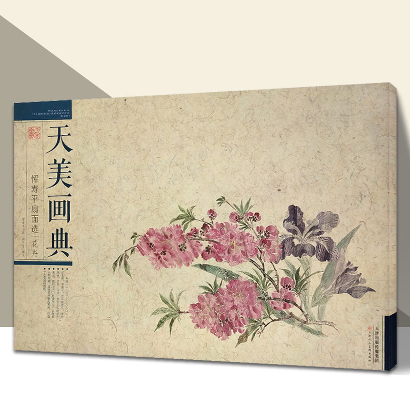 天美画典恽寿平页面选·花卉 传统技法解析教程线描白描底稿中国画临摹绘画教材初学国画官方旗舰 天津人美