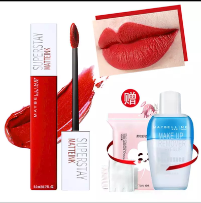 美宝莲哑光不沾杯不掉色唇彩