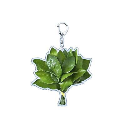 柚子叶去晦气钥匙扣幸运书包挂件