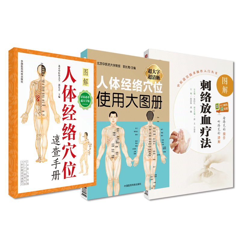 人体经络穴位使用图册放血疗法