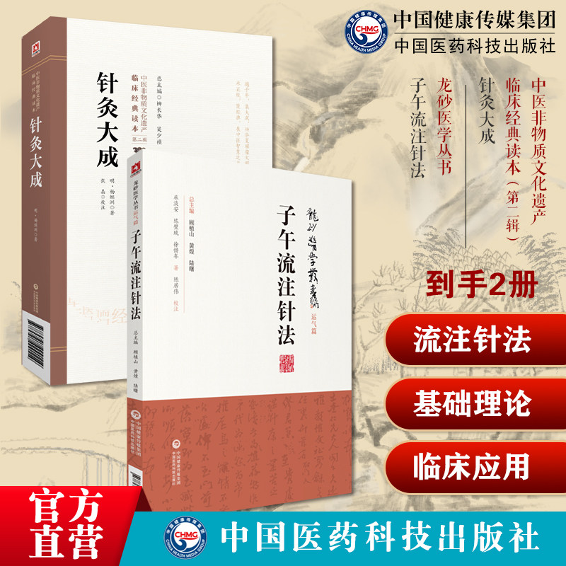 针灸大成明杨继洲中医临床针灸推拿学倪师海厦人纪课程基础理论自学入门教材图解子午流注针法临床自学穴位治疗推算开穴法按时选穴