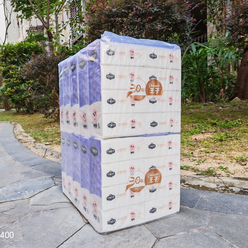 广东省包邮整件80包叮当王子柔爱舒享抽纸L码家用实惠面巾纸批发