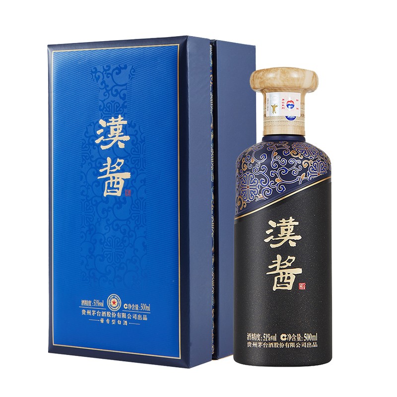 【官方正品】茅台汉酱酒茅字汉酱51度500ml酱香型白酒 2021年生产