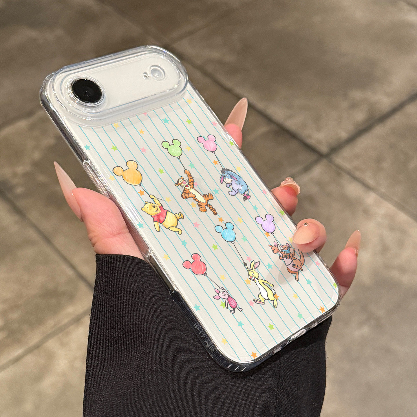 适用苹果17air手机壳新款iPhoneair透明超薄17promax气球小动物16pro高级感15小清新14外壳13小众por可爱女款