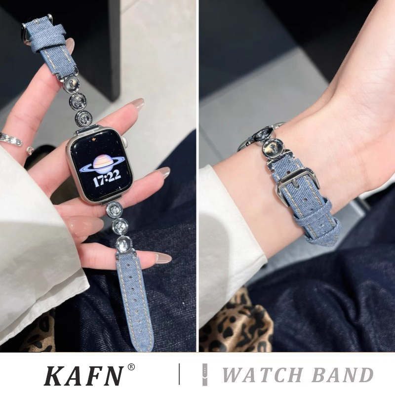 适用苹果手表带applewatch10表带新款圆纽扣拼皮质表带iwatch9真皮表带智能s8/7/6/5/4代女款高级感时尚腕带