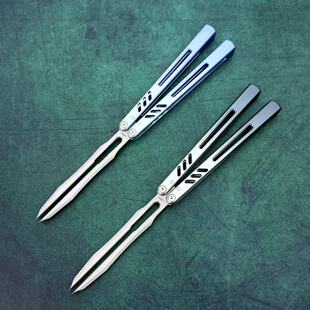 班输8801V3音叉蝴蝶刀花式折叠刀海盐新手入门练习刀海妖未开刃