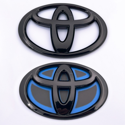丰田混合动力前后车标威驰雷凌九代凯美瑞卡罗拉双擎改装车标亮黑