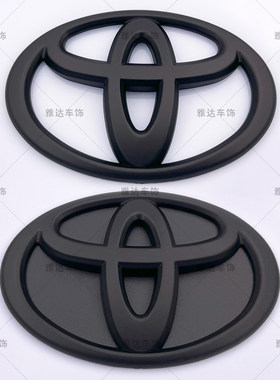 丰田卡罗拉九代凯美瑞雷凌亚洲龙RAV4荣放汉兰达前后标黑武士车标