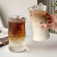 新中式國風(fēng)高硼硅竹節(jié)玻璃杯